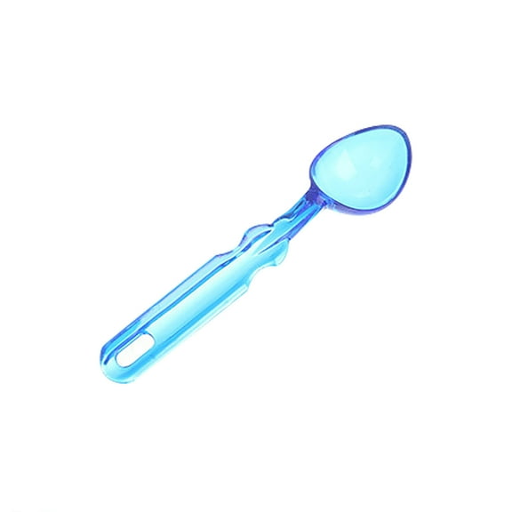 Vacemry 5Pcs Ice Cream Scoop,Translucent PP Ice Cream Digging Spoon, Large Mouth Spoon for Fruit, Milk Powder, Comfortable Grip Handle, Unique Shape Scoop for Desserts, Oval Hole for Hanging Storage