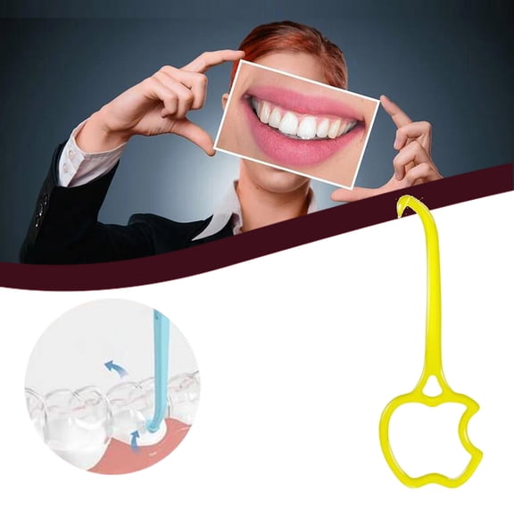 Vacemry 5Pcs Invisible Braces Remover,ABS Hook Tool for Aligner Removal, Easy to Use No Nail Damage, Ergonomic Anti-Slip Ring, Keeps Hands Clean and Hygienic, Upgraded Wide Hook Design