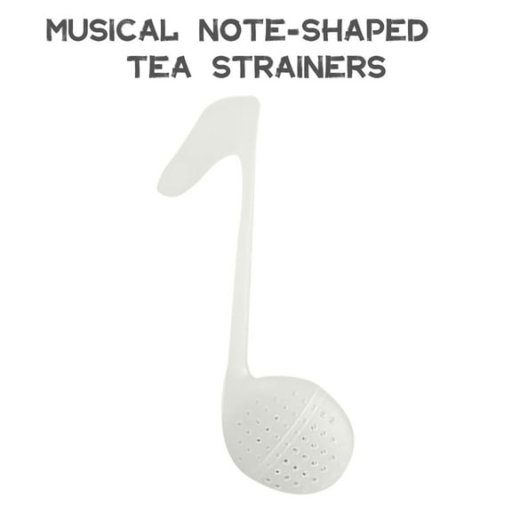 Vacemry 5Pcs Tea Infuser Filter,Cute Musical Note Fine Mesh Tea Infuser Strainer, Reusable BPA Free Plastic Tea Ball for Loose Leaf Tea, Easy Clean Precipitouser for Cup Mug Hot Beverage,