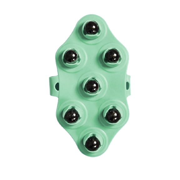 Vacemry 7 Bead Acupoint Massage Roller with Bumps, TPE Material Whole Body Massage Brush, Portable Handheld Massager for Circulation, Relieves Muscle Fatigue, Removable Beads for Cleaning