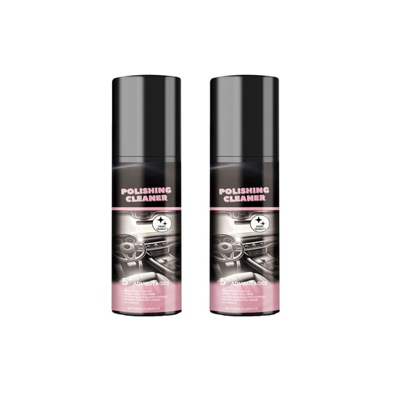 Vacemry Automotive Interior Polish, Car Dashboard Cleaner and Protector, Plastic Trim Restorer, Leather Conditioner, Anti-Static Glaze for Car Interior Detailing, 100ml Bottle, 2-Pack