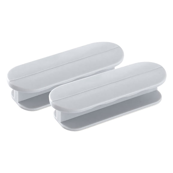 Vacemry Cabinet Handle, 2 Pack No Drill Cabinet Handles, Adhesive Door Pull Handles for Wardrobe Drawers, Arch Shape Push Pull Helper, Easy Installation Seamless Handle for Furniture