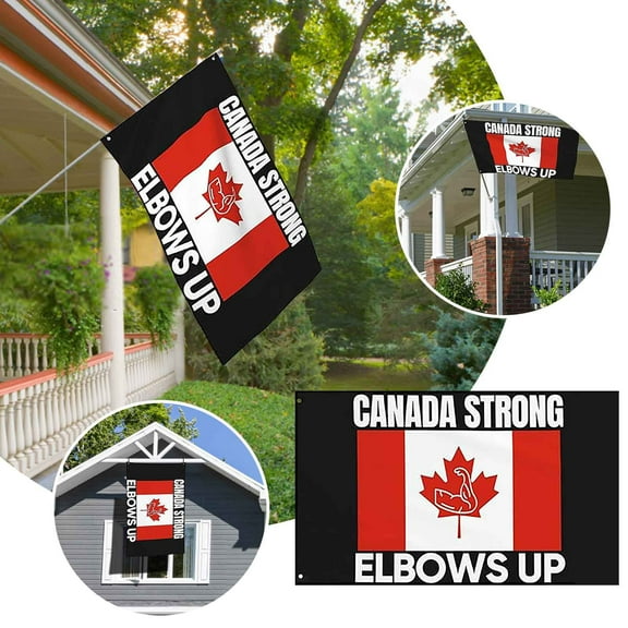 Vacemry Canadian Maple Leaf Flag, Canada Flag 3x5FT Polyester for Outdoor Indoor Display, Bright Red White Maple Leaf Flag for Home Decoration