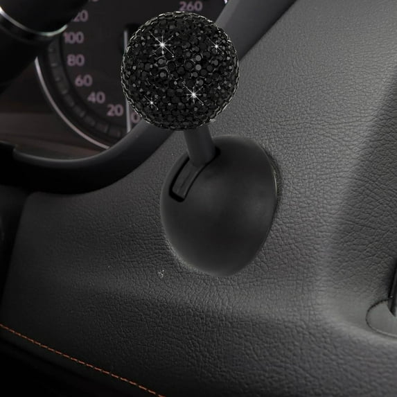 Vacemry Car Start Button Cover, Diamond Encrusted Push Start Button for Cars, Decorative Rocker Start Button Cover, Easy Install Car Button Upgrade, Interior Car Decor for SUVs and Trucks