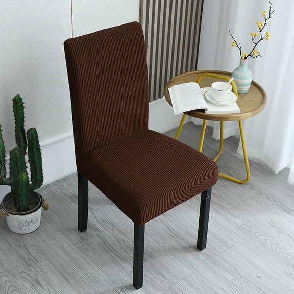 Vacemry Chair Cover Set, Thickened Elastic Universal Dining Chair Covers, Hotel Style Conjoined Seat and Back Protectors, Easy Fit and Machine Washable for Home Use
