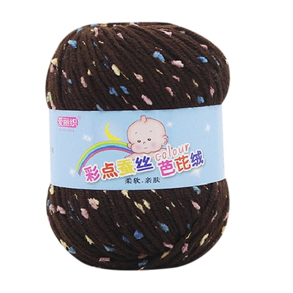 Vacemry Colorful Milk Cotton Knitting Yarn, 50g Chunky Skein for Hand Knitting Crochet, Soft Warm Wool for Scarves Sweaters Hats, DIY Craft Supplies, Various Colors