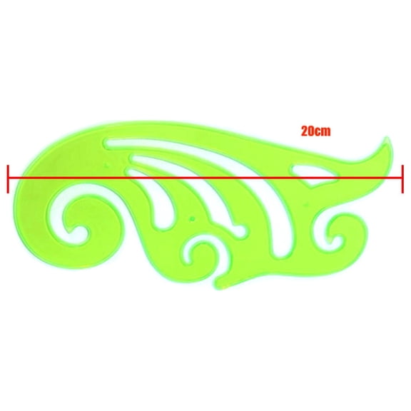 Vacemry Curved Line Drawing Tool, Cloud Shape Ruler for Design Drafting and Sketching, Plastic Template for Artists Students, Modeling Curve Ruler and Template