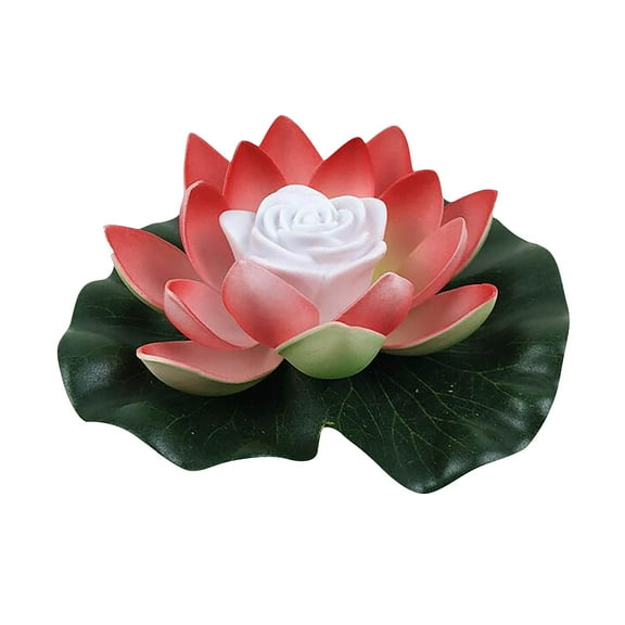 Vacemry Floating Flower Light, LED Lotus Flower Lamp for Pool Pond, Water Floating Decorative Light with 6 Colors, Garden Yard Party Decor, Waterproof Spinning Light for Outdoor Decorations