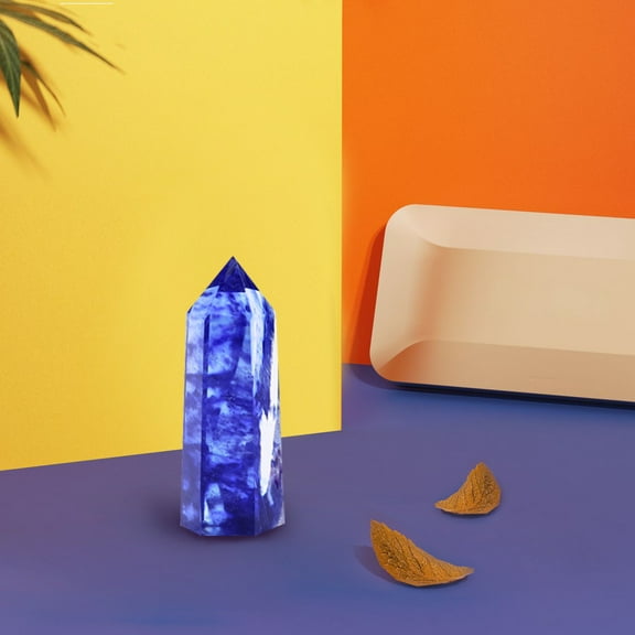 Vacemry Fluorite Crystal, Natural Green Fluorite Crystal Wand, Hexagonal Shape Healing Stone for Energy Cleansing, Hand Polished Gemstone for Meditation Collection, Unique Spiritual Gift