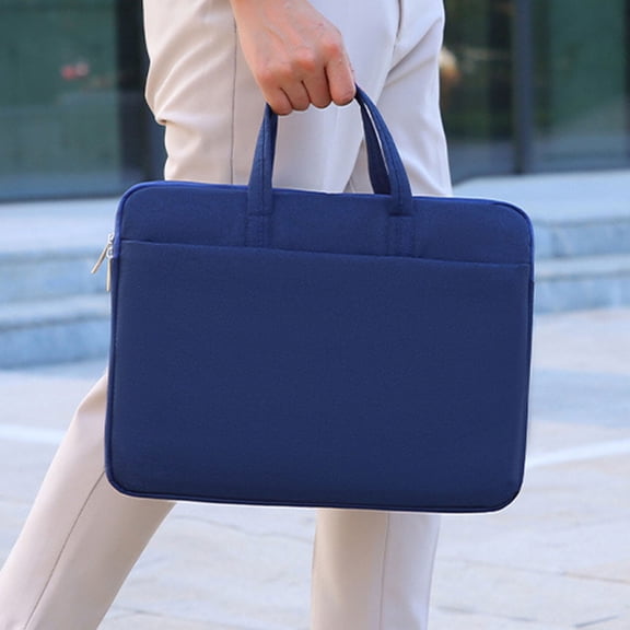 Vacemry Laptop Bag, Slim Unisex Laptop Tote Bag with Large Capacity, Waterproof Nylon Fabric for 13-15.6 Inch Devices, Commuter Bag for Work, School and Everyday Travel