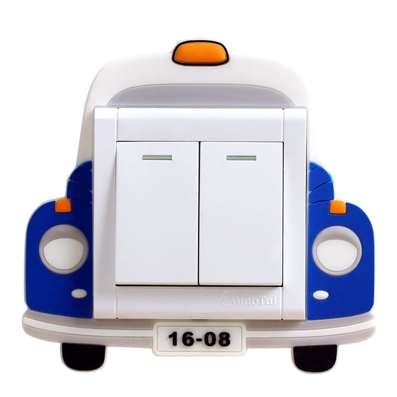 Vacemry Luminous Light Switch Cover, Glow in the Dark Sticker for Wall, Soft Gel Material Safe for Kids, Easy to Apply No Residue, Helps Find Switch in Darkness, Decorative and Functional