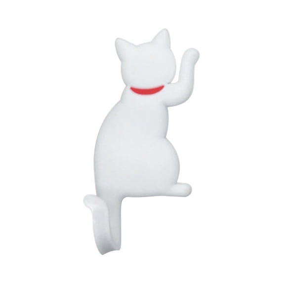 Vacemry Magnetic Hook, Cute Cat Tail Magnetic Hook, Strong Refrigerator Magnet Hook for Kitchen Office, Decorative Adhesive Free Hook for Iron Surfaces, Fun and Functional Storage Hook