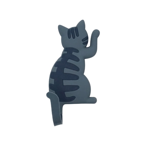 Vacemry Magnetic Hook, Cute Cat Tail Magnetic Hook, Strong Refrigerator Magnet Hook for Kitchen Office, Decorative Adhesive Free Hook for Iron Surfaces, Fun and Functional Storage Hook