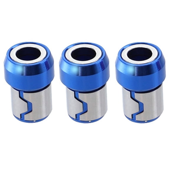 Vacemry Magnetic Screwdriver Bits, 3PC Removable Magnetizer for 1/4 Inch Hex Shank, Strong Magnet Steel Tip for Drills, Improves Screw Holding, General Purpose Bit Set