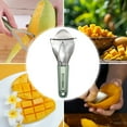 thumbnail image 1 of Vacemry Mango Slicer Tool, 3-in-1 Mango Slicer Dicer and Pitter, Stainless Steel Mango Corer for Easy Fruit Preparation, Kitchen Tool for Slicing Dicing Mangoes, 1 of 6