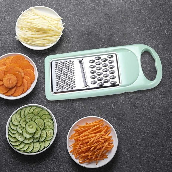 Vacemry Manual Vegetable Cutter, Manual Vegetable Cutter Grater, Kitchen Gadget for Slicing, Grating, Julienne, Food Prep Tool for Salads, Snacks, Easy to Use Handheld Slicer