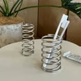 thumbnail image 1 of Vacemry Metal Toothbrush HolderModern Bathroom Draining Storage Rack with Hollow Design, Makeup Brush Pen Organizer, Rust Resistant Sleek Desktop Countertop Decor and Accessory Set, 1 of 8