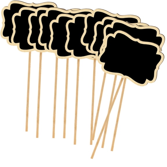 Vacemry Mini Chalkboard Signs, 10 Pack Mini Chalkboard Signs with Stand, Small Chalkboard Labels for Food Wedding Party, Erasable Reusable Chalkboards for Table Numbers Place Cards
