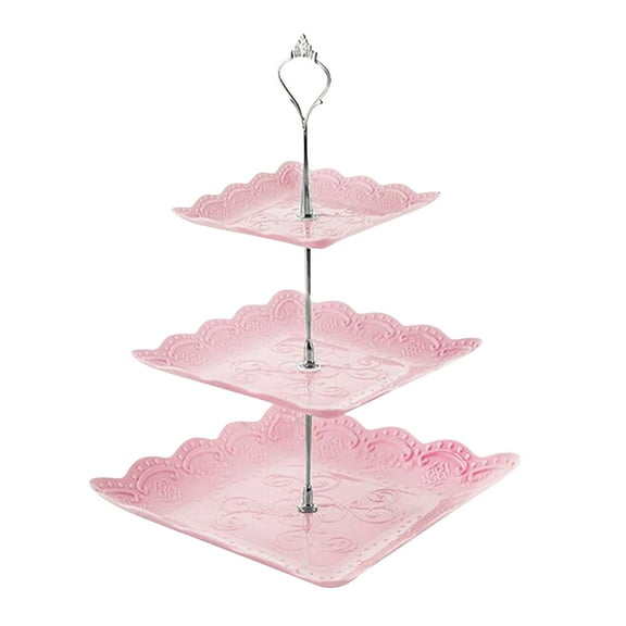 Vacemry Multi-Tier Cake Stand, Display Tower for Desserts and Treats, Serving Stand for Events and Tea Parties, Sturdy Structure for Home and Commercial Use