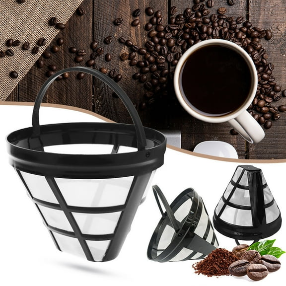 Vacemry Nylon Filter ScreenReusable High-Temperature Coffee Filter Basket, Fine Mesh Strainer for Coffee Makers and Water Kettles, Eco-Friendly Permanent Replacement for Paper Filters
