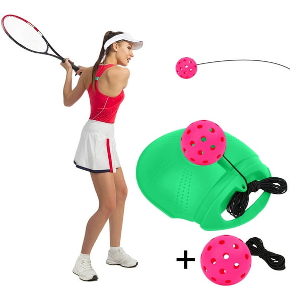 Vacemry Pickball Trainer, High Elastic Plastic Hole Ball Practice Tool for Beginners, Training Base with Weighted Fillable Design, Pickleball Practice Equipment for Outdoor Indoor Court Drills