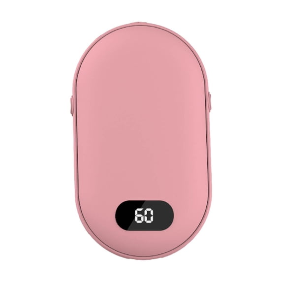 Vacemry Rechargeable Hand Warmer, Rechargeable Dual Sided Hand Warmer with 5200mAh Power Bank, Fast Heating for Outdoor Activities, Intelligent Temperature Control with LED Display