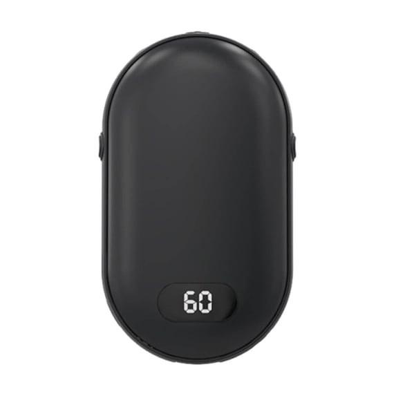 Vacemry Rechargeable Hand Warmer, Rechargeable Dual Sided Hand Warmer with 5200mAh Power Bank, Fast Heating for Outdoor Activities, Intelligent Temperature Control with LED Display