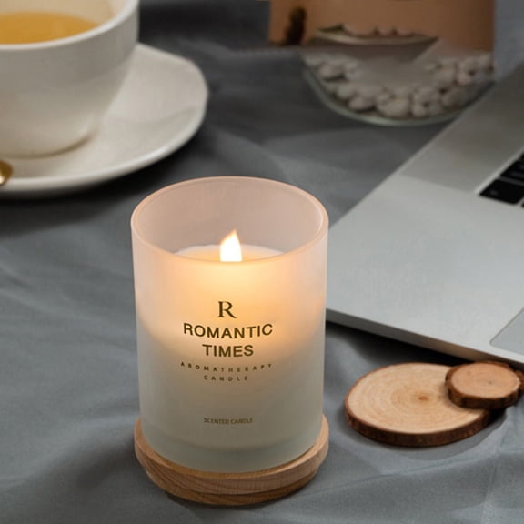 Vacemry Sage Sea Salt Candle, Sage and Sea Salt Scented Aromatherapy Candle in Glass Jar, Coconut Wax Candle for Relaxation Sleep and Stress Relief, Home Decor with Woody Fragrance