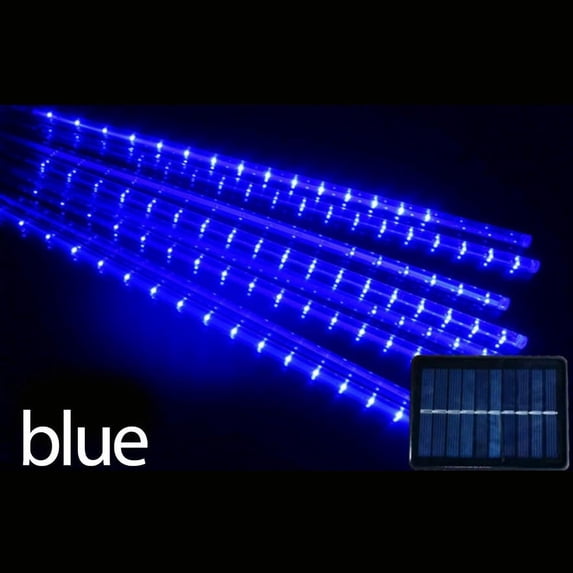 Vacemry Solar Ice Lights, Waterproof 8-Tube Multicolor LED String for Outdoor Garden Patio Yard Decoration