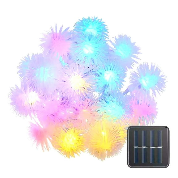 Vacemry Solar String Lights, 50 LED Outdoor Garden Party Lights, 7 Meter Length Auto On at Dusk, Powered by Sun No Electricity, IP44 Waterproof for Patio Yard, Includes Battery and Panel