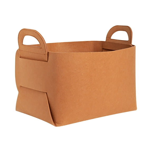 Vacemry Storage Basket, Felt Storage Basket for Dirty Laundry, Foldable Fabric Bin for Organizing Toys, Clothes, Household Items, Versatile Storage Box for Home, Dorm, Under Bed Storage