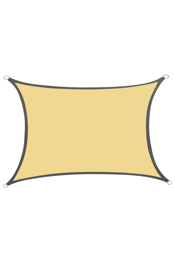 Sun Shade Sail, Outdoor Sun Protection Shade Sail, Waterproof UV Block Triangle Canopy for Garden Patio Pool, Durable Tarpaulin Fabric, Easy Installation with Grommets