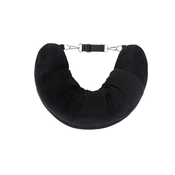 Vacemry Travel Headrest Pillow, Soft Plush U-Shaped Neck Support Cushion, Portable Inflatable Head Rest for Car Airplane Bus Seat, Long Journey Commute Office Nap Comfort