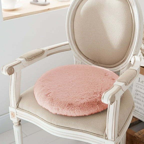 Vacemry Under $5 Chair Cushion, Round Plush Seat Pad, Non-Slip Stool Cushion, Comfortable Chair Mat, Soft Seat Cushion for Office and Dining