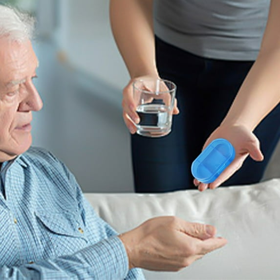 Vacemry Under $5 Compact Pill Organizer Case, 3-Compartment Daily Pill Box, Small Medicine Container, Portable Pill Case for Pocket Purse Travel