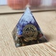 thumbnail image 1 of Vacemry Under $5 Crystal Quartz Resin Stand, Natural Stone Desk Ornament, Decorative Pyramid Paperweight, Healing Crystal Tower for Office Home, 1 of 6