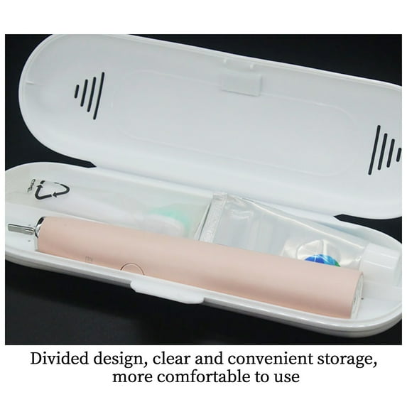 Vacemry Under $5 Electric Toothbrush Case, Travel Toothbrush Storage Container, Portable Denture Protection Box, Waterproof Brush Holder for Trip
