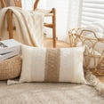 thumbnail image 1 of Vacemry Under $5 Embroidered Tassel Pillowcase, Decorative Cushion Cover with Elegant Detail, Sofa Bed Chair Pillow Cover for Living Room, 1 of 6