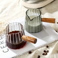 thumbnail image 1 of Vacemry Under $5 Glass Milk Cup, Wooden Handle Condiment Cup with Spout, Mini Coffee Creamer Dipping Sauce Bowl, Seasoning Dispenser for Kitchen, 1 of 9
