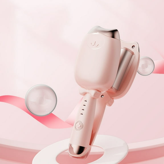 Vacemry Under $5 Hair Curling Wand, Natural Curls Styling Iron with Negative Ions, Fast Heating Barrel for All Hair Types, Damage Free Crimper Tool