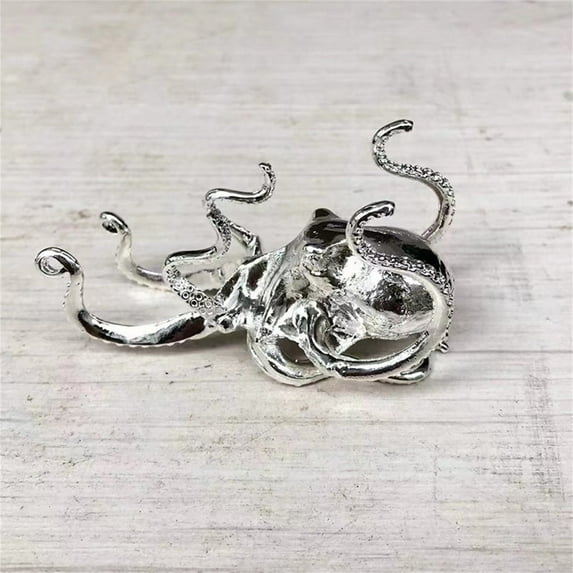 Vacemry Under $5 Metal Lazy Phone Stand, Golden Octopus Shape Cell Phone Holder, Adjustable Tentacle Phone Dock for Watching Videos Hands Free