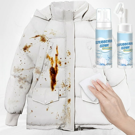 Vacemry Under $5 Portable Fabric Cleaner, Multi Surface Dry Cleaning Spray, Stain Remover for Clothes Upholstery Car Interior and Home Textiles