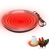 Vacemry Under $5 Poultry Water Heater, 110V Chicken Drinker Warming Base, Metal Anti-Freeze Heated Plate, Winter Farm Animal Watering Solution