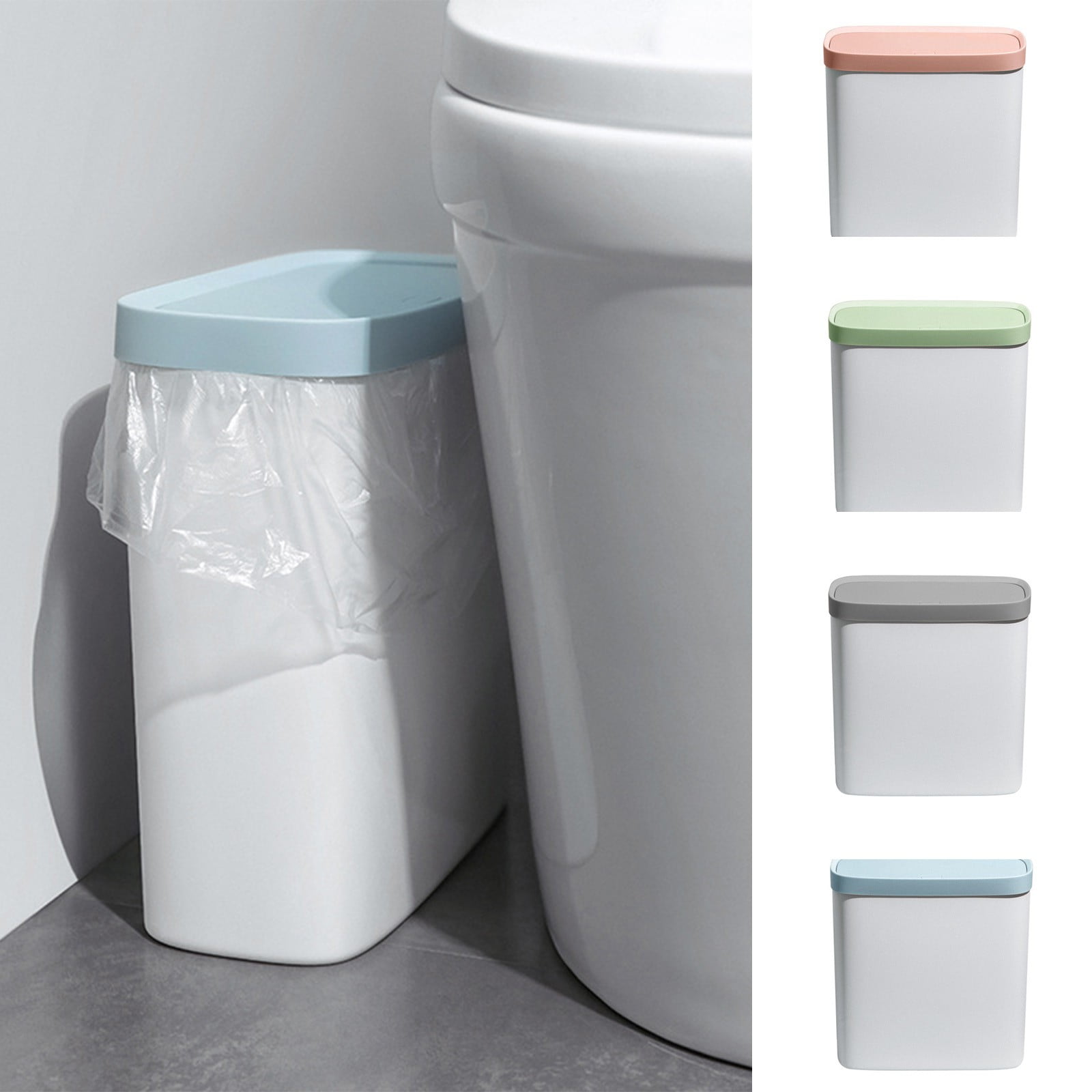 Vacemry Under 5 Press Top Trash Can, Household Wastebasket with Lid — free download