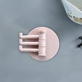 thumbnail image 1 of Vacemry Rotating Adhesive Hooks, 3-Prong Wall Hangers for Towels Robes Bags, No Damage Paste Hooks for Bathroom Kitchen Organization, 1 of 7