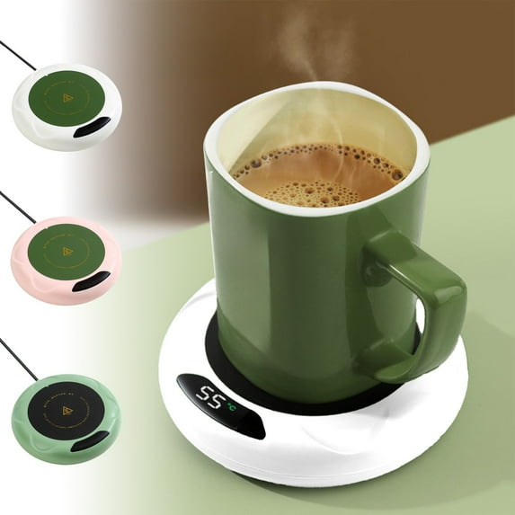 Vacemry Under $5 Smart USB Beverage Warmer, Temperature Control Cup Heating Pad, Desktop Drink Warmer for Office, Smart Heating Plate for Mugs