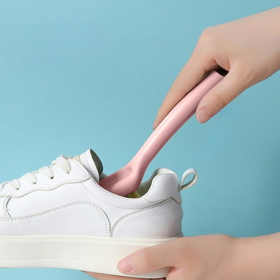 Vacemry Under $5 Soft Bristle Shoe Brush, Long Handle Cleaning Tool for Footwear, Gentle Scrubber for Sneakers, Bathroom Shoe Care Essential