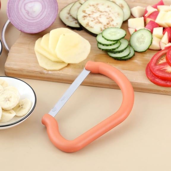 Vacemry Vegetable Chopper, Dicing and Slicing Vegetable Cutter with Multiple Blades, Serrated Knife for Fruits, Safe Finger Guard, Easy to Use Kitchen Tool for Chopping, Grating, Slicing