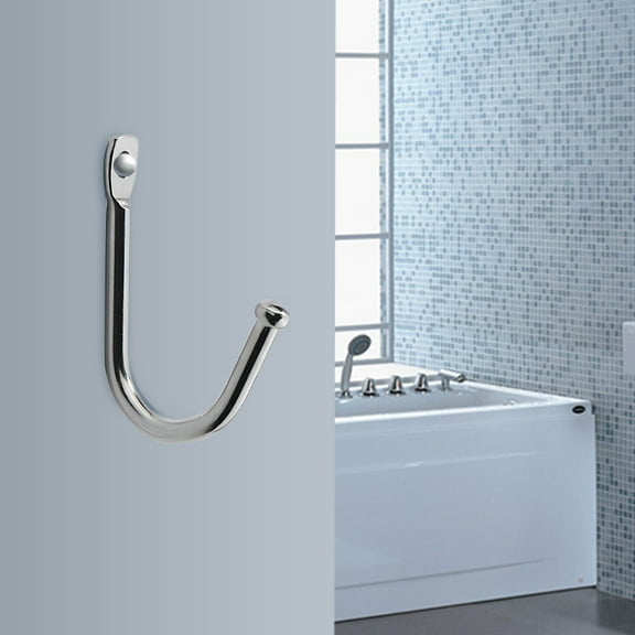 Vacemry Wall Hook, Single Wall Mounted Coat Hook for Home, Sturdy Metal Hook for Hanging Coats Hats, Space Saving Wall Hook for Entryway, Modern Minimalist Hook Design