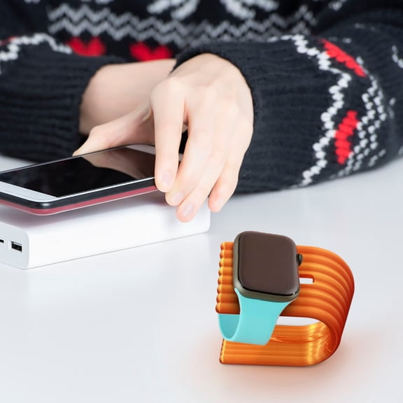 Vacemry Watch Charger, Multi Functional Smartwatch Charging Stand, Portable Dock for Various Watch Models, Sleek Silicone Base for Home and Office